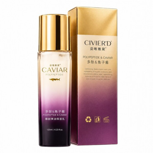 Увлажняющее молочко для лица CIVIER’D Caviar Polypeptide & Caviar, 120 мл